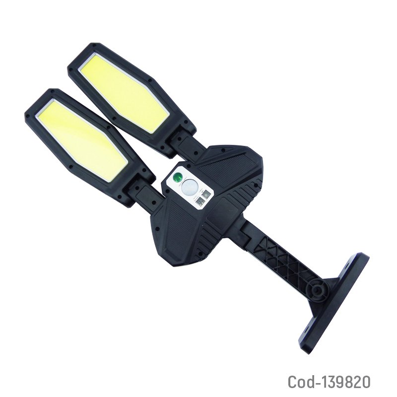Foco solar con brazo doble con 202 led cob, modelo kxk-988, con control. mayorista — imagen 4