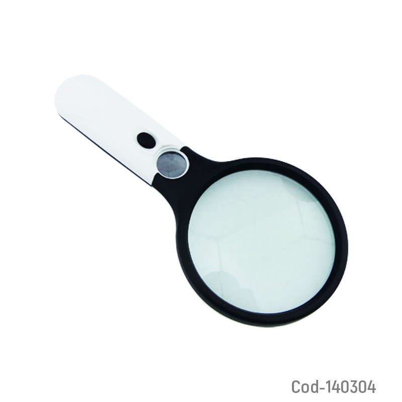 Lupa Doble Lente Con 3 LED Mas Luz UV A Pilas AAA Lente Grande. - Pack de 10 unidades 10 cm x 2.5 cm por mayor en Chile