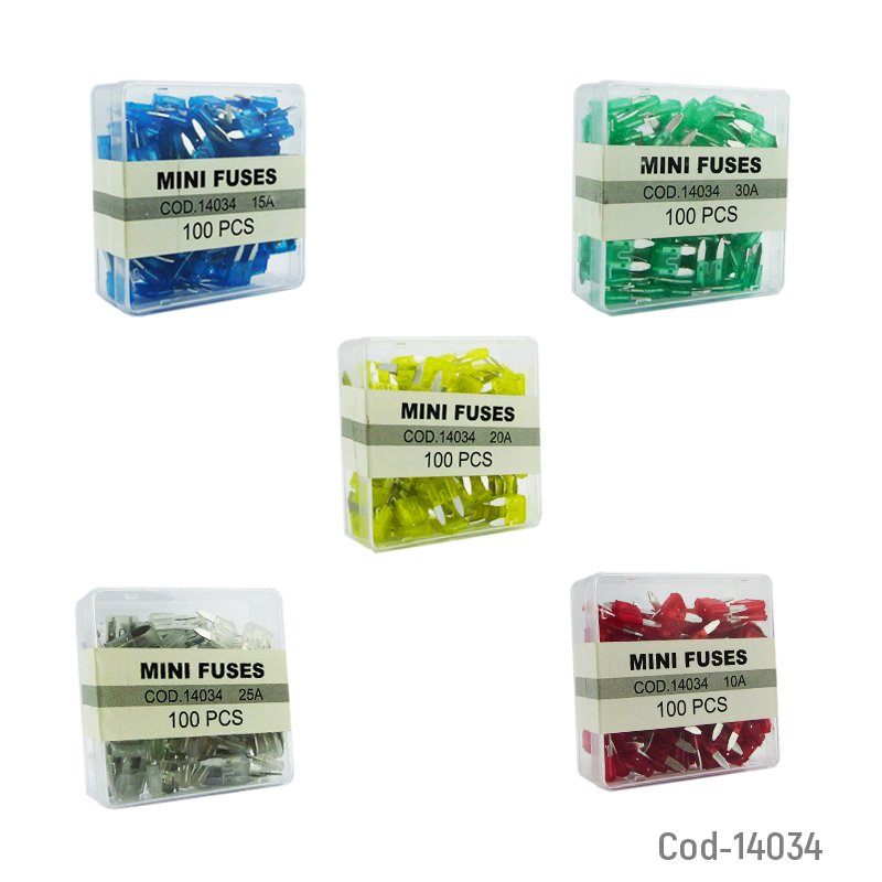 Fusible tipo mini en caja x 100 pcs para auto. - pack de 10 unidades mayorista — imagen 3