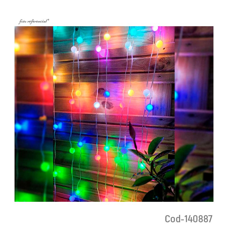 Guirnalda rgb de bolitas en 5 metros con app, wifi, bluetooth, control remoto y usb mayorista — imagen 2