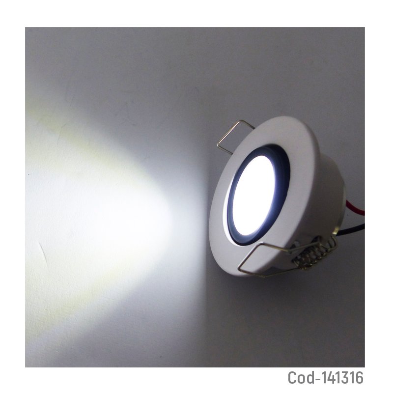 Foco led cob de 3 watt en luz blanca. - pack de 10 unidades mayorista — imagen 2
