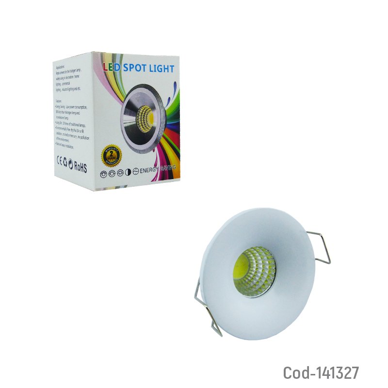 Foco led cob de 3 watt en luz blanca. - pack de 10 unidades mayorista — imagen 3