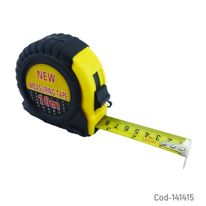 Huincha Cinta De Medir, De 10 Metros, Modelo MT-13, Marca CQLT. - Pack de 10 unidades 8.7 cm x 9 cm x 4.8 cm por mayor en Chile