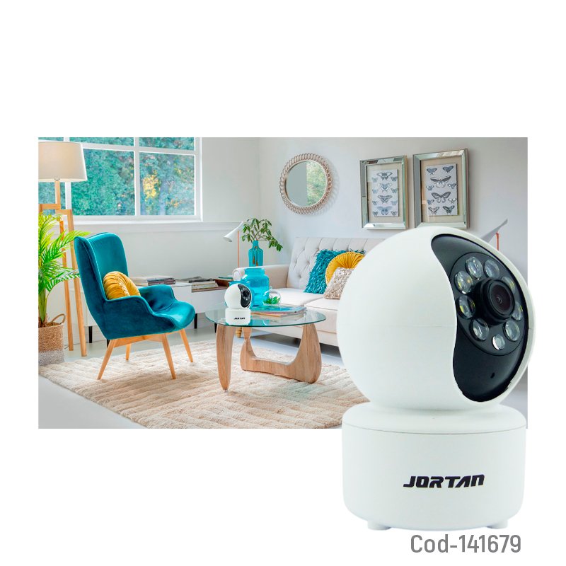 Camara de vigilancia ip wifi marca jortan modelo 8183. para interiores mayorista — imagen 3