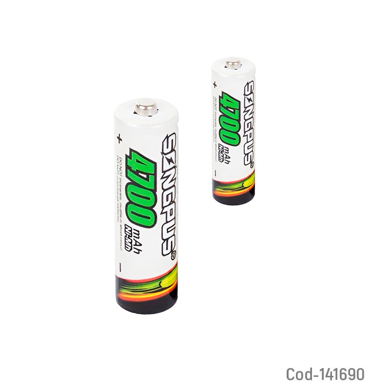 Pila songpus aa de 4700 mah recargable - pack de 10 unidades mayorista — imagen 2