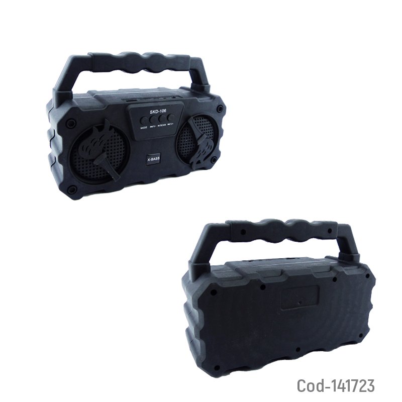 Parlante recargable modelo skd-106 bluetooth con luces mayorista — imagen 2