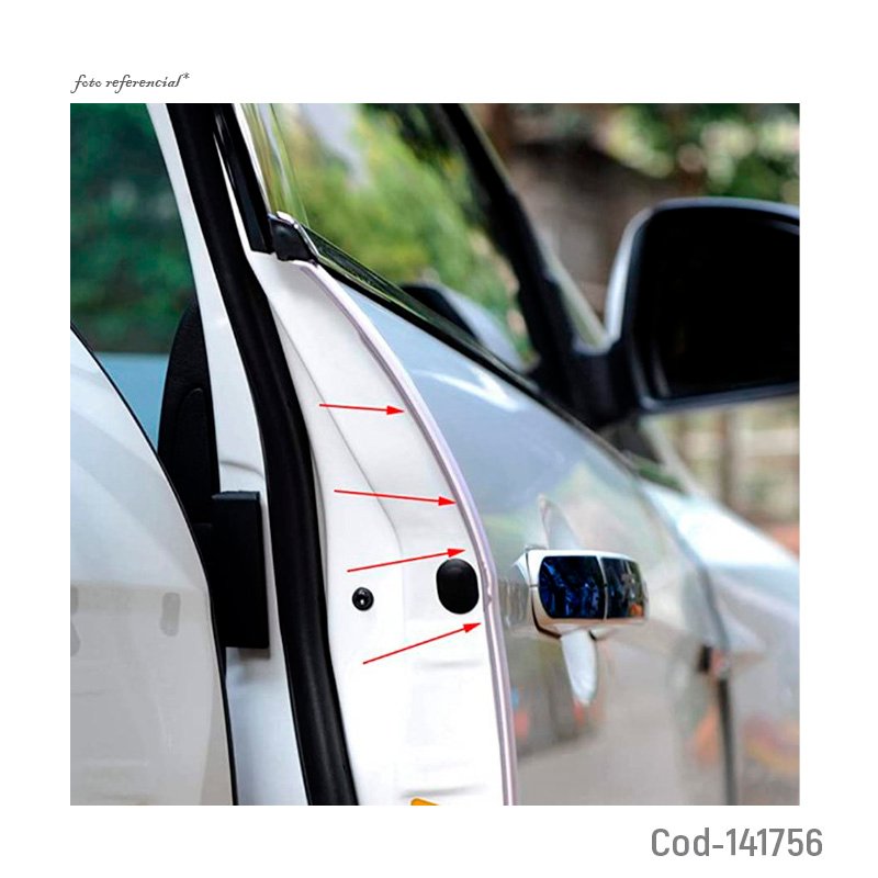 Moldura protectora para puertas de auto modelo la-077, marca carsun, 1.30 mts - pack de 10 unidades mayorista — imagen 2