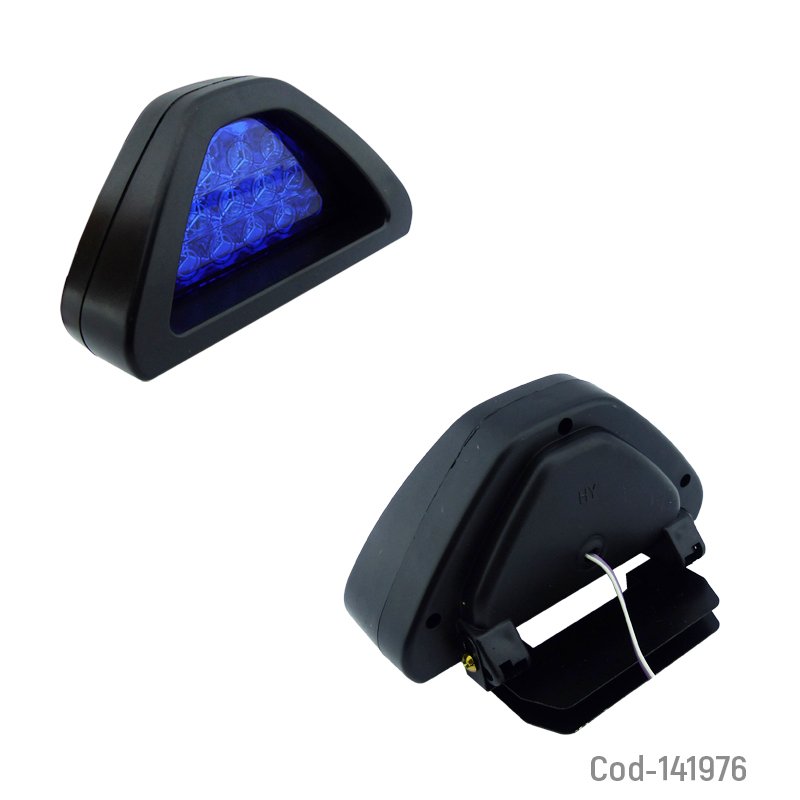 Tercera luz de freno auxiliar strobo triangular - pack de 10 unidades mayorista — imagen 2