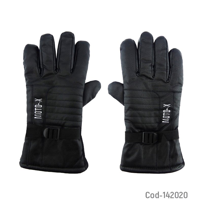 Guante para moto de cuero contra el frio, modelo m1 marca moto-x. - pack de 10 unidades mayorista — imagen 3