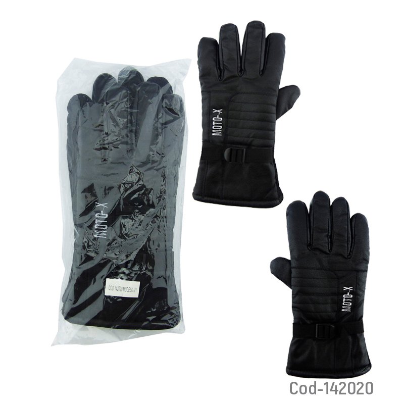 Guante para moto de cuero contra el frio, modelo m1 marca moto-x. - pack de 10 unidades mayorista — imagen 4