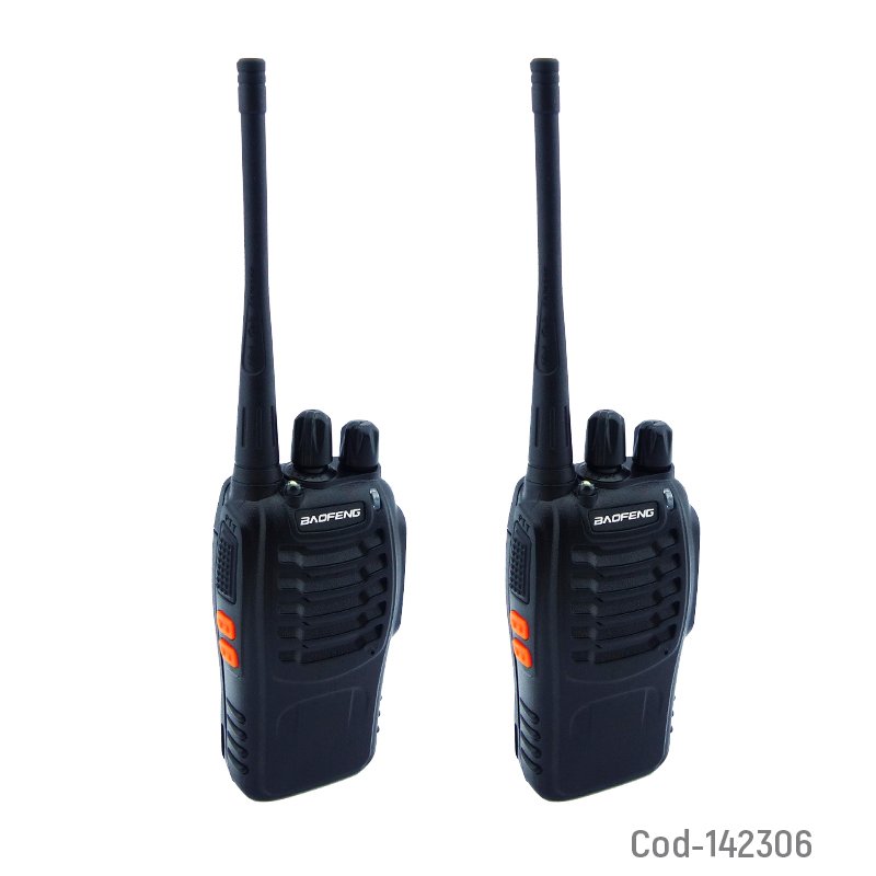 Radio HANDY Portatil Recargable Marca BAOFENG, Modelo BF-888S, Set X 2 21 cm x 5.8 cm x 3.5 cm por mayor en Chile