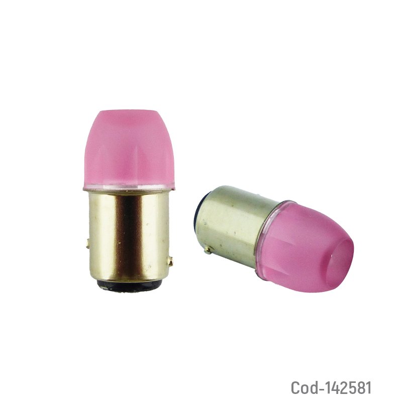 Ampolleta led 1157 fija, roja de 2 contactos. - pack de 20 unidades mayorista — imagen 3