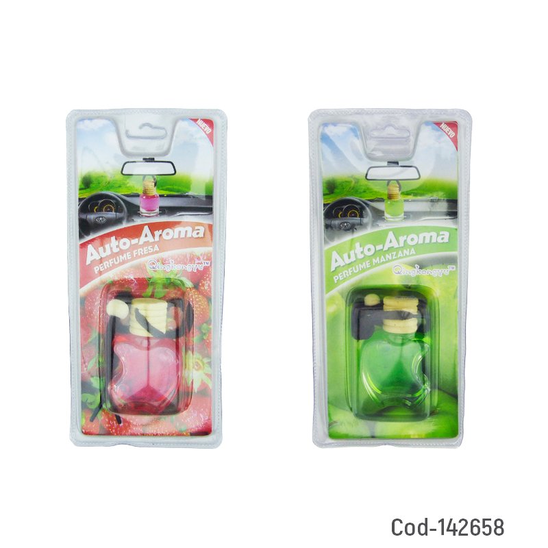 Desodorante para auto mini en frasco con tapa de madera, 6 aromas. - pack de 20 unidades mayorista — imagen 3