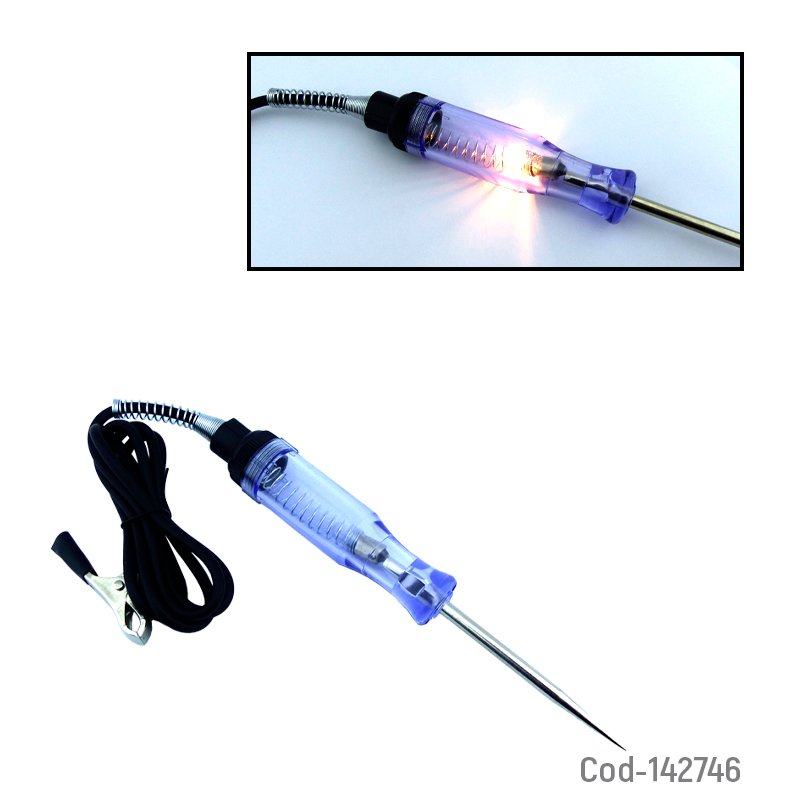 Tester tipo destornillador grande de 6 a 24 volt para auto, marca r-chang. mayorista — imagen 2