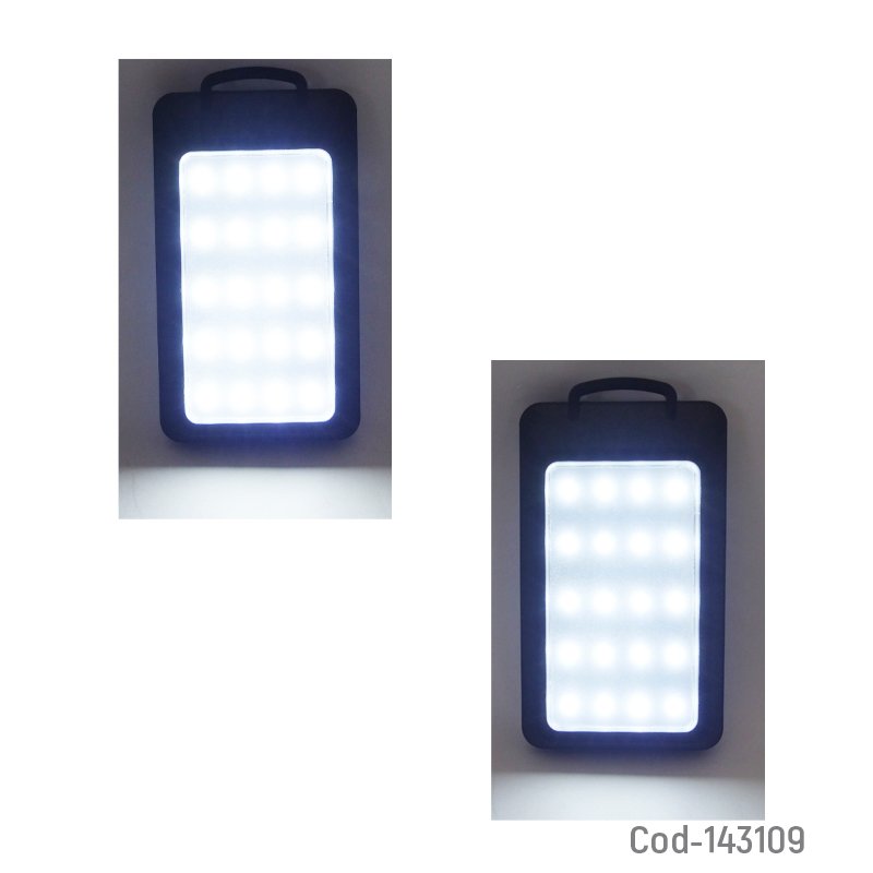 Bateria de emergencia solar a 20.000 mah con 2 puertos usb, brujula, linterna e indicador de carga mayorista — imagen 4
