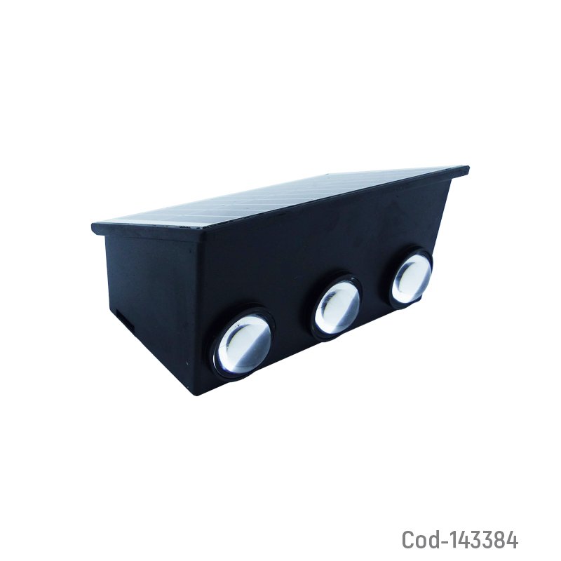 Aplique solar de 6 led para pared de luz blanca en pvc mayorista — imagen 2