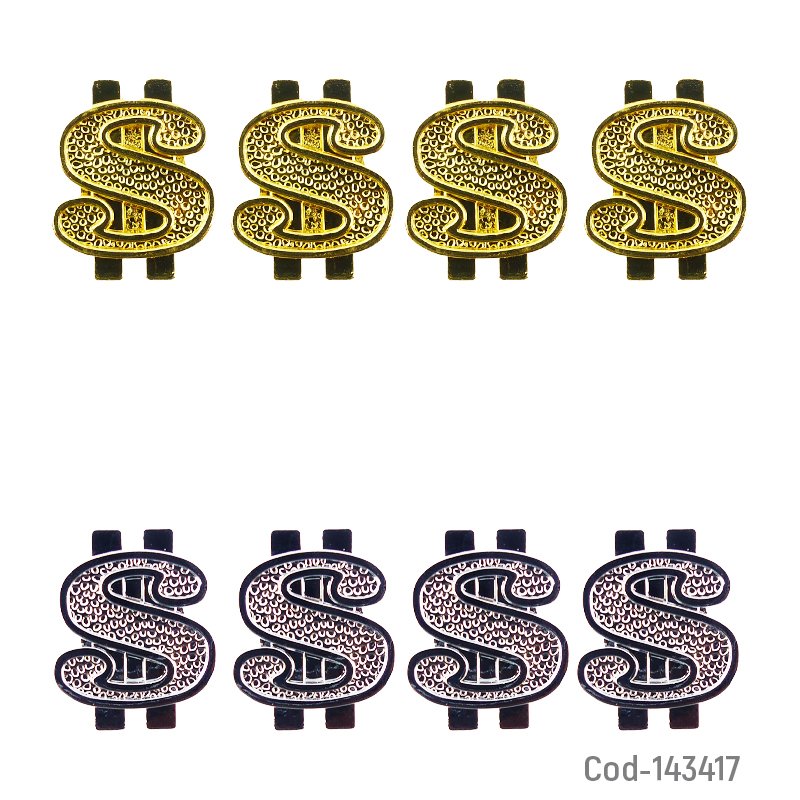 Tapa valvulas con diseño de simbolo de pesos, marca car-slyling. set x 4. - pack de 10 unidades mayorista — imagen 3