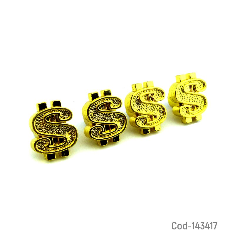 Tapa valvulas con diseño de simbolo de pesos, marca car-slyling. set x 4. - pack de 10 unidades mayorista — imagen 4