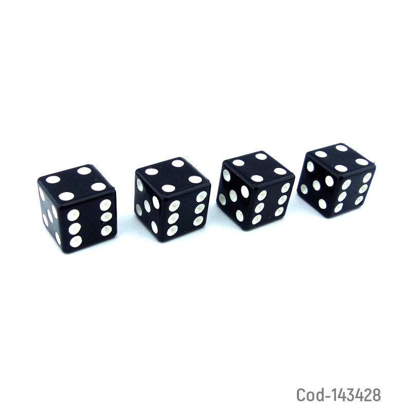 Tapa valvulas con diseño de dados, marca car-slyling. set x 4. - pack de 10 unidades mayorista — imagen 4