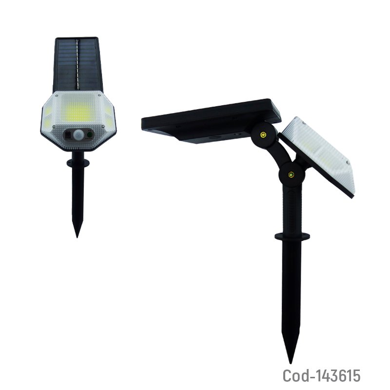 Estaca led solar cob de pvc modelo xf-706 con sensor y control remoto mayorista — imagen 2