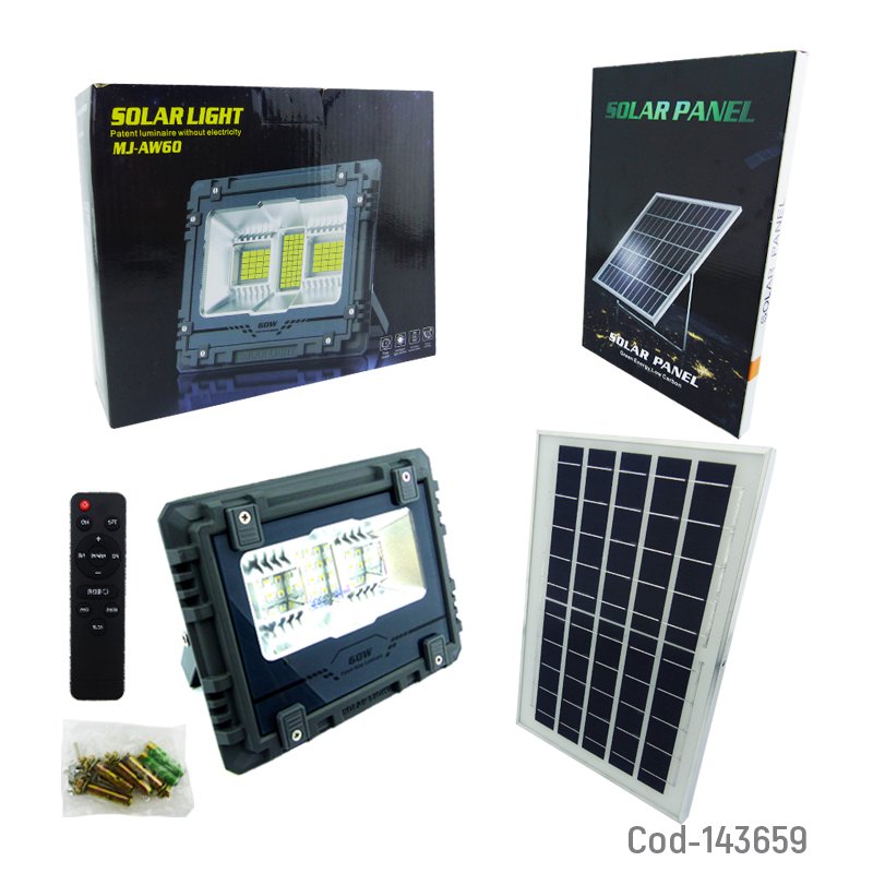 Proyector solar led de 60 watt con luces rgb, app para smartphone y panel con 24 led. mayorista — imagen 4