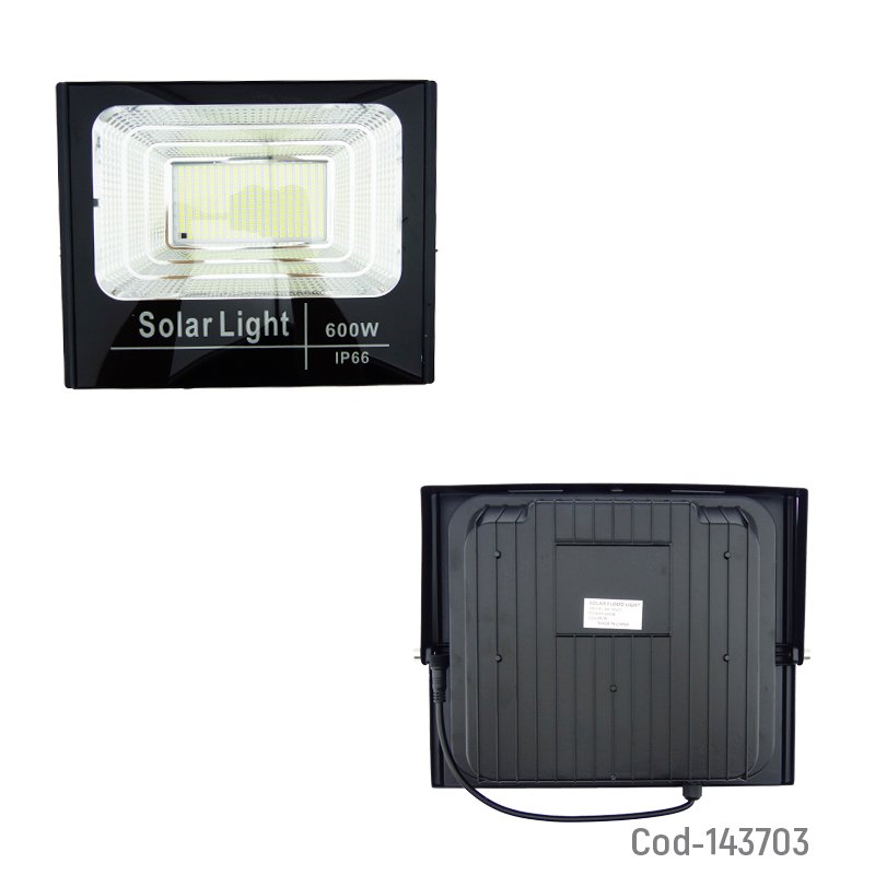 Proyector solar led de 600 watt, 380 led, panel solar modelo 5370 de metal con control remoto. mayorista — imagen 2