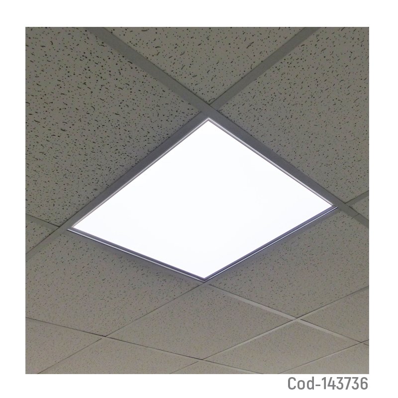 Panel led cuadrado embutido de 60x60 de 40w para cielo americano. mayorista — imagen 3