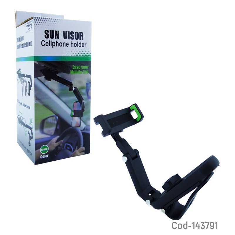 Porta smartphone articulado con soporte al para sol mayorista — imagen 4