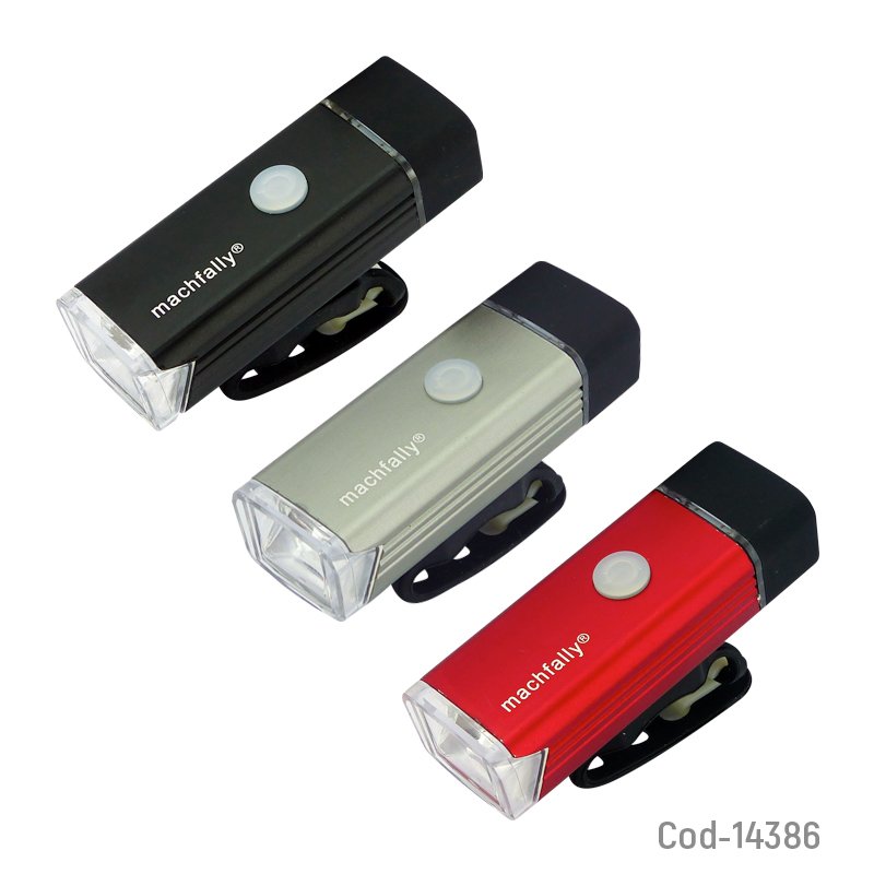 Luz led delantera 180lm recargable, para bicicleta. 1 led, en caja. mayorista — imagen 2