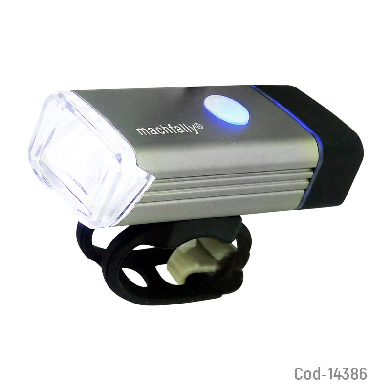 Luz led delantera 180lm recargable, para bicicleta. 1 led, en caja. mayorista — imagen 3