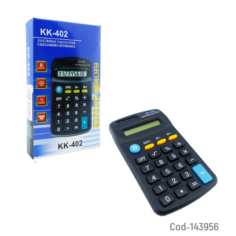 Calculadora modelo kk-402 de 8 digitos mini. - pack de 20 unidades mayorista — imagen 4