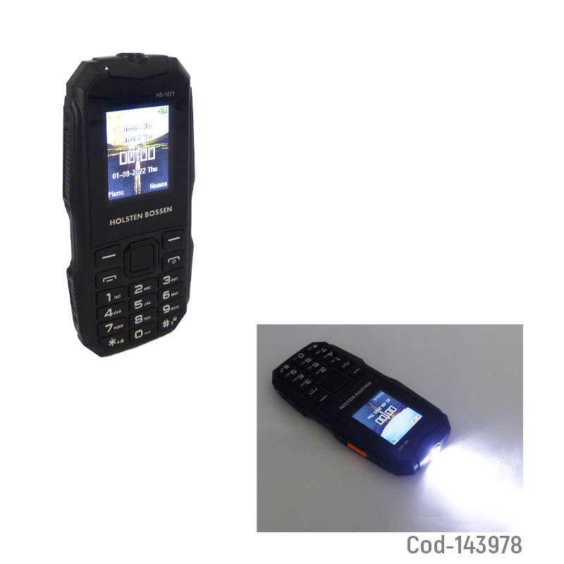 Telefono celular dual sim modelo hb-1077 tipo survivor, marca holsten bossen. mayorista — imagen 3