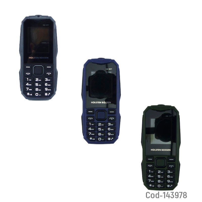 Telefono celular dual sim modelo hb-1077 tipo survivor, marca holsten bossen. mayorista — imagen 4