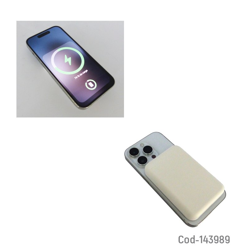Bateria de emergencia inalambrica para iphone carga magnetica. mayorista — imagen 3