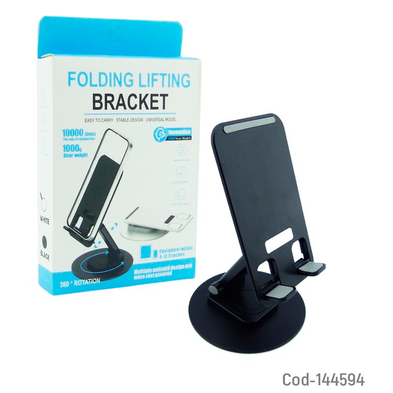 Porta Tablet Y Smartphone Con Base De Metal Y Rotacion Para Sobremesa. - Pack de 10 unidades 19.5 cm x 9.7 cm x 9.7 cm por mayor en Chile