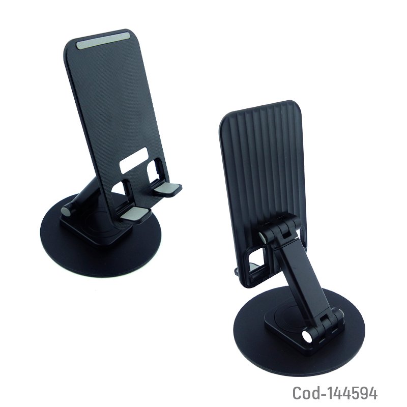 Porta tablet y smartphone con base de metal y rotacion para sobremesa. - pack de 10 unidades mayorista — imagen 2