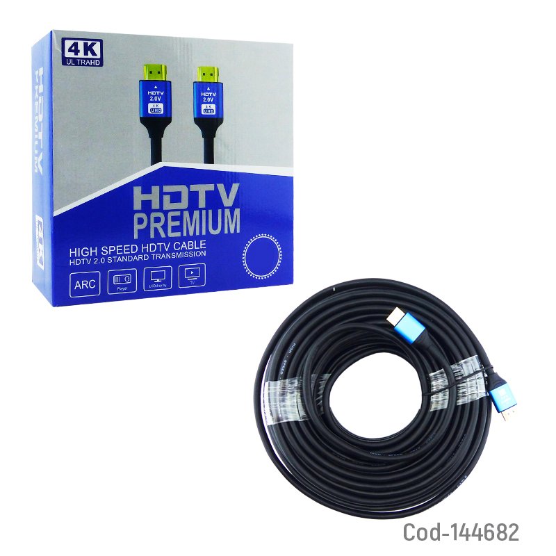 Cable hdmi hdvt de 10 mts 4k marca rst, 2.0 y punta de metal. mayorista — imagen 3