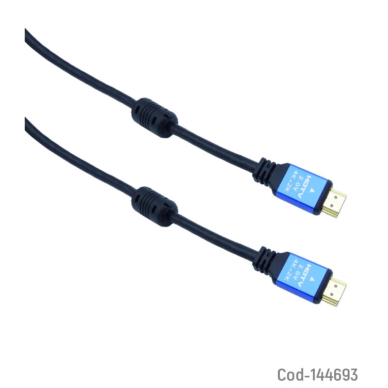 Cable hdmi hdvt de 20 mts con doble filtro 4k marca rst, 2.0 v punta de metal. mayorista — imagen 3