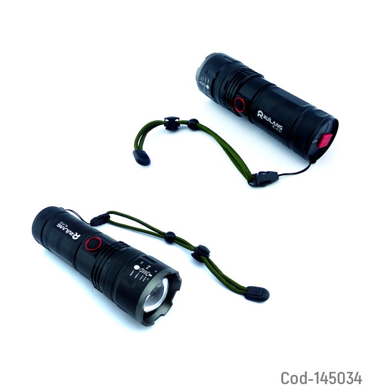 Linterna led p70 y power bank con zoom e indicador de carga en metal, modelo xa-p701 mayorista — imagen 2