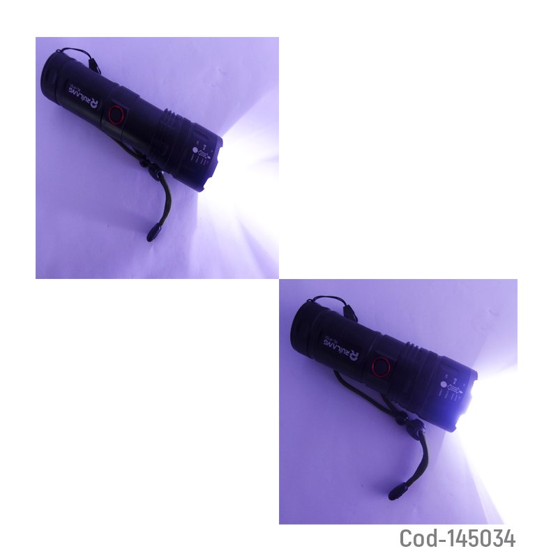 Linterna led p70 y power bank con zoom e indicador de carga en metal, modelo xa-p701 mayorista — imagen 3