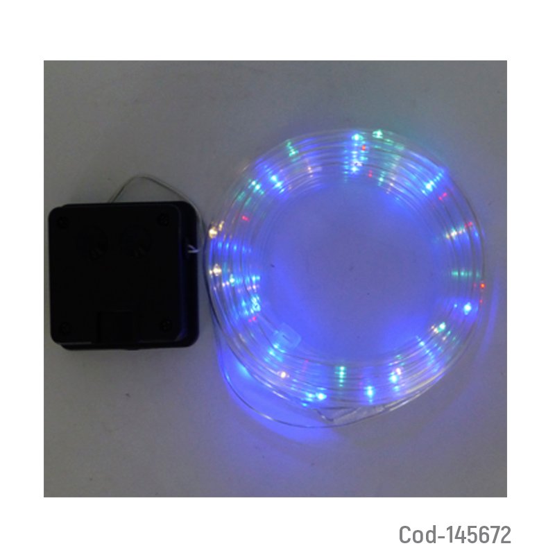 Manguera led solar con estaca multicolor de 12 mts con efectos. mayorista — imagen 2