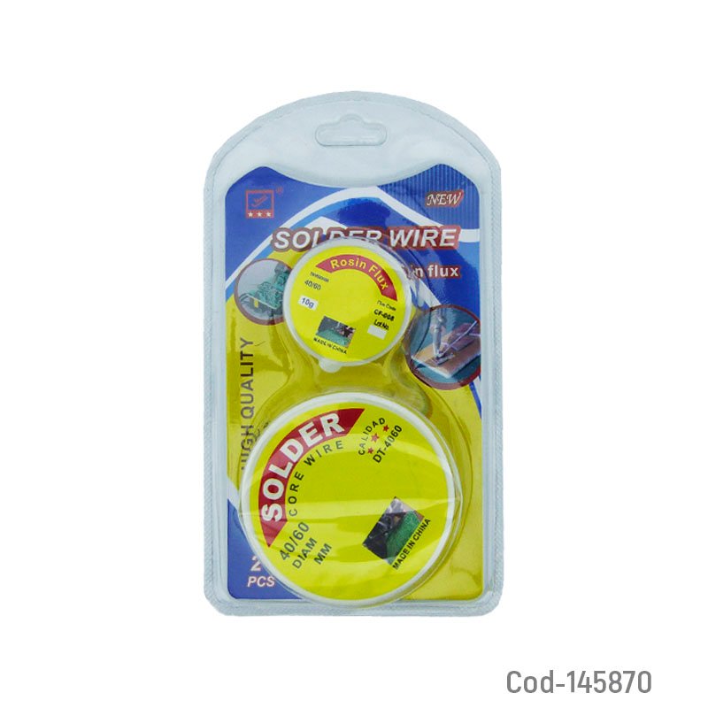Soldadura en rollo 40/60 y pasta modelo dt-4060. - pack de 10 unidades mayorista — imagen 2