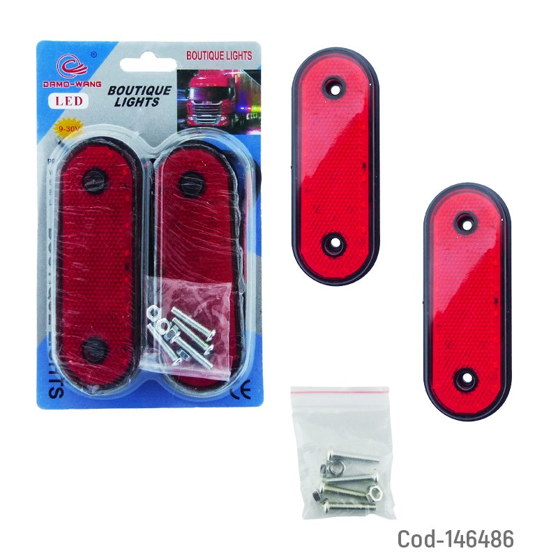 Luz led lateral para camion tipo reflectante a 24 volt. mayorista — imagen 5