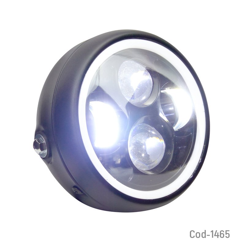 Foco led xenon de 40 watt con aro blanco para moto. 2 colores. mayorista — imagen 2