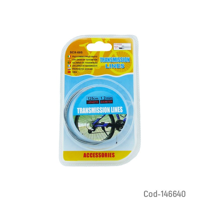 Piola para cambios de bicicleta de 1.25 mts compatible con aro 26, 27.5 y 29. - pack de 20 unidades mayorista — imagen 3