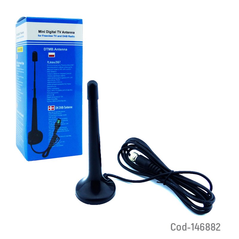 Antena de tv digital mini con iman y cable de 2 mts mayorista — imagen 3