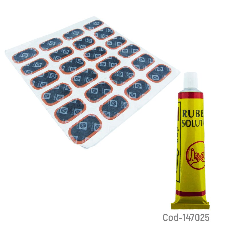 Kit reparacion de neumaticos con parches + pegamento. - pack de 20 unidades mayorista — imagen 2
