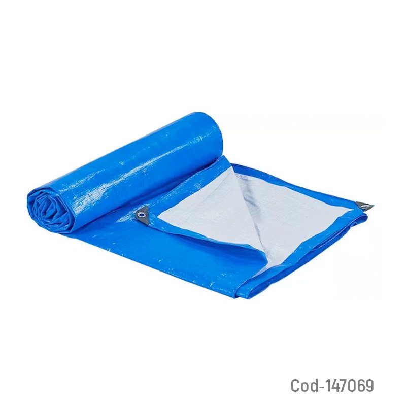 Lona Carpa Multiuso Impermeable Azul Con Ojales De 6 X 4 Metros. 6 Mts x 4 Mts por mayor en Chile
