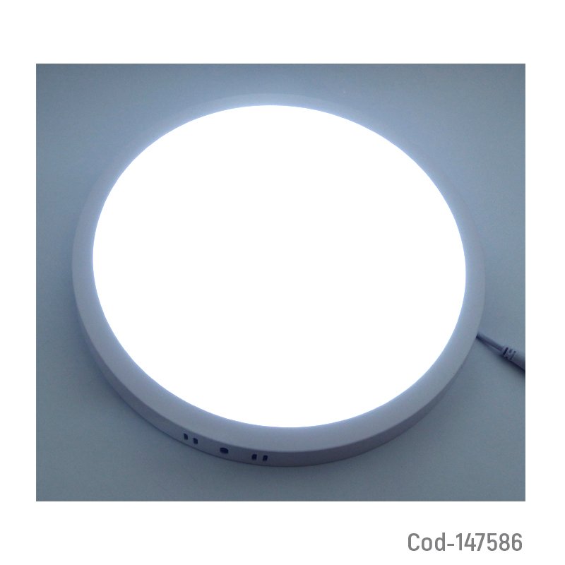 Foco led panel sobrepuesto de 25 watt marca megabrigth redondo. mayorista — imagen 3
