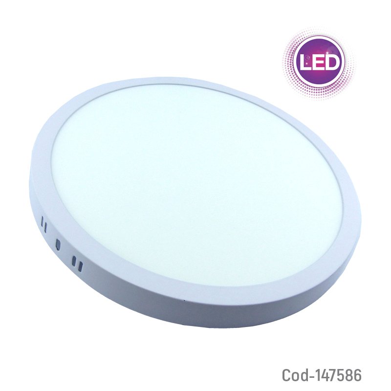 Foco led panel sobrepuesto de 25 watt marca megabrigth redondo. mayorista — imagen 4